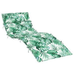 vidaXL Poduszka na leżak, wz&oacute;r w liście, 180x60x4 cm, tkanina Oxford