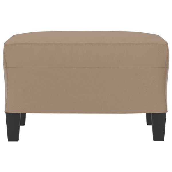 vidaXL Podnóżek, cappuccino, 60x50x41 cm, sztuczna skóra