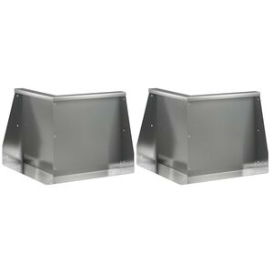 vidaXL Mur oporowy 2 szt. 50 x 50 x 40 cm Stal ocynkowana srebrny