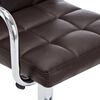 vidaXL Stołki barowe, 2 szt., brązowe, sztuczna skóra