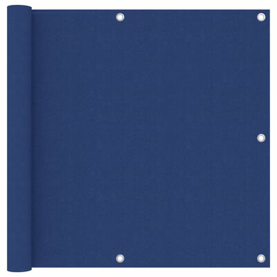 vidaXL Parawan balkonowy, niebieski, 90x300 cm, tkanina Oxford
