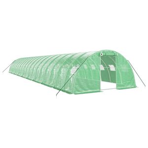 vidaXL Szklarnia ze stalową ramą, zielona, 72 m&sup2;, 18x4x2 m