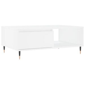 vidaXL Stolik kawowy, biały, 90x60x35 cm, materiał drewnopochodny
