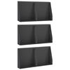 vidaXL Mur oporowy 6 szt. 40 x 12 x 40 cm Stal Czarny