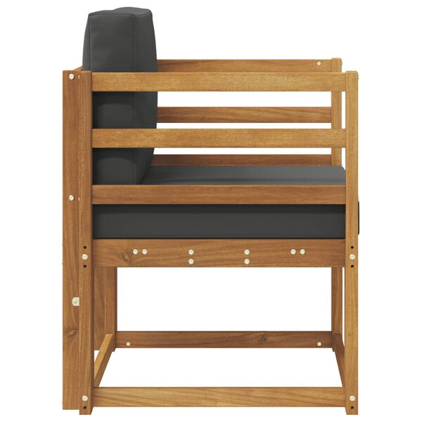 vidaXL Sofa na zewnątrz Lite drewno akacjowe i poliester Naturalny