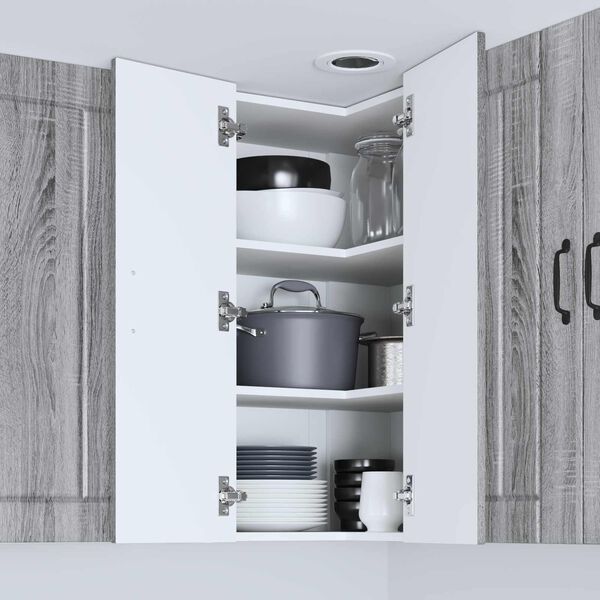 vidaXL Szafka kuchenna Lucca Szary Sonoma 57 x 57 x 80 cm