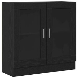 vidaXL Szafka na książki 4 poziomy 82,5 x 30,5 x 80 cm Czarny Dąb