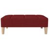 vidaXL 2-osobowa kanapa z 2 poduszkami, winna czerwień, obita tkaniną