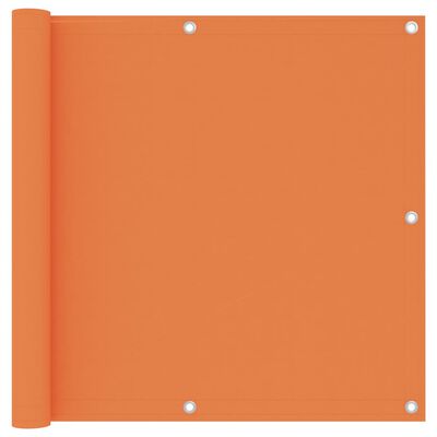 vidaXL Parawan balkonowy, pomarańczowy, 90x500 cm, tkanina Oxford