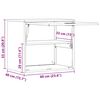vidaXL Szafka ścienna do garażu oliwkowy 60 x 40 x 53 cm