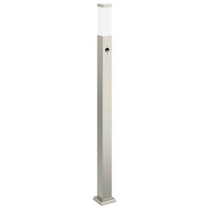 vidaXL Słupek oświetleniowy z czujnikiem 110 cm, stal nierdzewna IP44