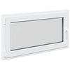 vidaXL Okno piwniczne RISOR 110 x 60 cm PVC i szkło Biały