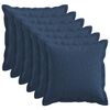 vidaXL Poszewka na poduszkę 6 pcs HOUTEN niebieski 45 x 45 cm