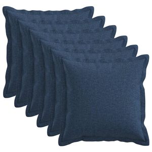 vidaXL Poszewka na poduszkę 6 pcs HOUTEN niebieski 45 x 45 cm