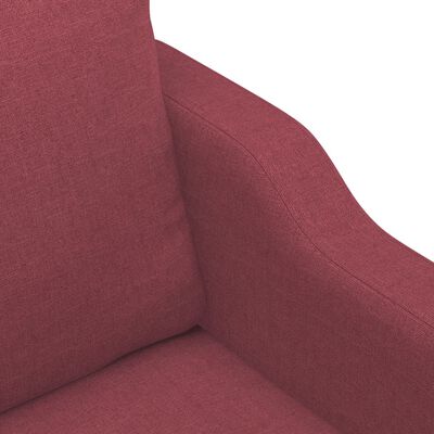 vidaXL Fotel, winna czerwień, 60 cm, obity tkaniną