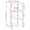 vidaXL Highboard z drzwiami Brązowy 90 x 33 x 75 cm Drewno z mango