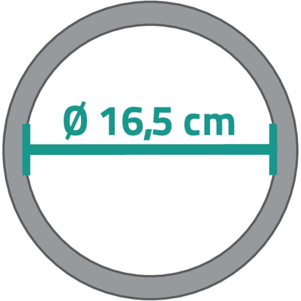 RIDDER Lusterko do makijażu Pocahontas, M, 16,5 cm, chromowane