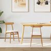 vidaXL Krzesło jadalniane 2 pcs Naturalny i jasny Drewno Gumowe