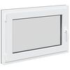 vidaXL Okno piwniczne RISOR 90 x 70 cm PVC i szkło antracytowy