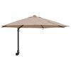 vidaXL Parasolka ogrodowa Ze LED Lights Ciemnoszary 248 x 248 x 148 cm