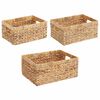 vidaXL Kosze do przechowywania 3 pcs Naturalny 40 x 30 x 18 cm