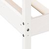 vidaXL Ł&oacute;żko dzienne bez materaca białe 75x190 cm lite drewno sosnowe