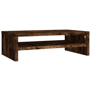 vidaXL Podstawka pod monitor, przydymiony dąb, 42x24x13 cm