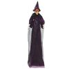 vidaXL Wisząca halloweenowa m&oacute;wiąca wiedźma Fioletowy 216 x 125 cm
