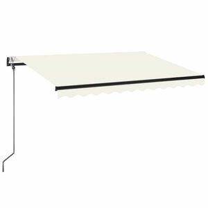 vidaXL Automatycznie zwijana markiza, LED i czujnik wiatru, 350x250 cm