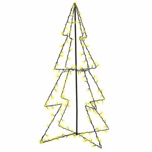 vidaXL Ozdoba świąteczna LED w kształcie choinki, 160 LED, 78x120 cm