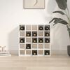 vidaXL Szafka na wino biała 56x25x56 cm lite drewno sosnowe