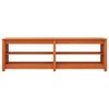 vidaXL Ławka na buty z p&oacute;łką Woskowy Brąz 160 x 36,5 x 50 cm