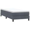 vidaXL Ł&oacute;żko Box Spring bez materaca Ciemnoszary 90x210 cm Aksamit