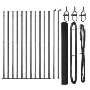 vidaXL Słupek ogrodzeniowy. Szary 25 x 1,4 m (siatka 16 x 16 mm)