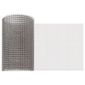 vidaXL Siatka ekranowa 20 x 200 cm 3 Mesh Stal nierdzewna 201 srebrny
