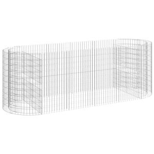 vidaXL Podwyższona donica gabionowa galwanizowane żelazo 300x100x100cm