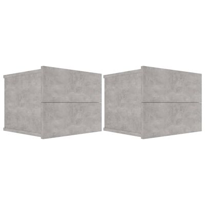 vidaXL Szafki nocne 2 szt., szarość betonu, 40x30x30 cm, płyta wiórowa