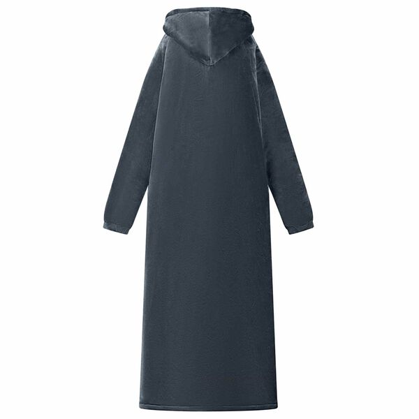 vidaXL Bluza-koc Granatowy l Fleece i Flanela