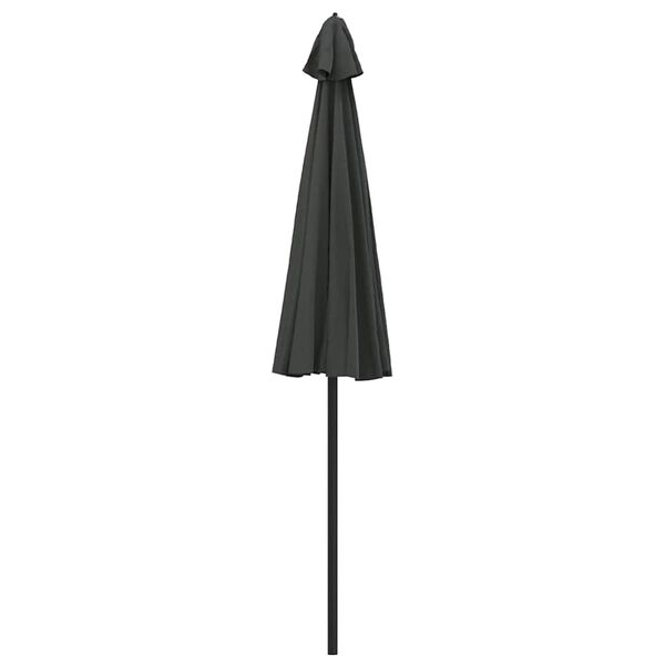 vidaXL Parasol ogrodowy na słupku aluminiowym, 270 cm, antracytowy