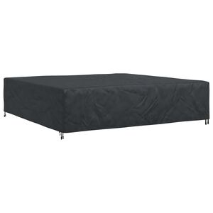 vidaXL Pokrowiec na meble Gładki Czarny 300 x 300 x 70 cm 420D