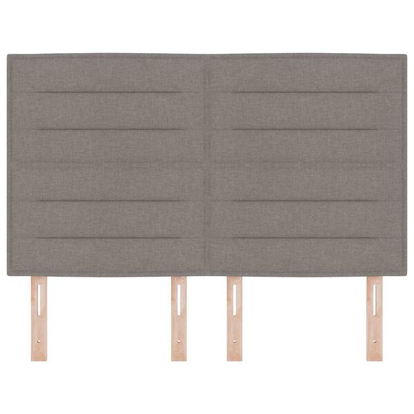 vidaXL Zagł&oacute;wek Z zagł&oacute;wkiem Ciemnoszary 160 cm Sk&oacute;ra ekologiczna