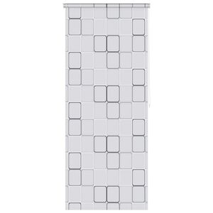 vidaXL Roleta prysznicowa 80 x 240 cm, wzór w kwadraty