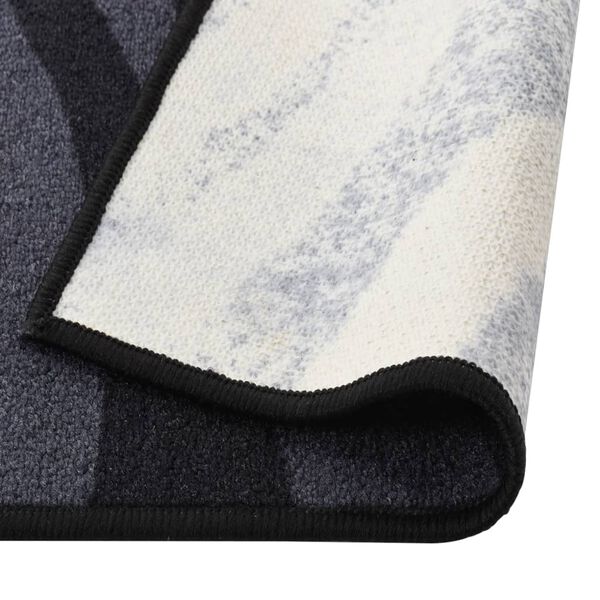 vidaXL Dywanik, czarny, 80x600 cm