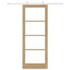 vidaXL Drzwi przesuwne ORKDAL Naturalny 83 x 211 cm