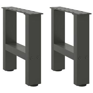 vidaXL Nogi do stolika kawowego Antracyt 2 szt. 30x(30-31) cm Stal