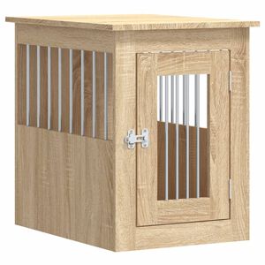 vidaXL Kojec dla psa, dąb sonoma, 45x62x59 cm, materiał drewnopochodny