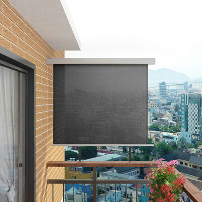 vidaXL Wielofunkcyjna markiza boczna, balkonowa, 150 x 200 cm, szara