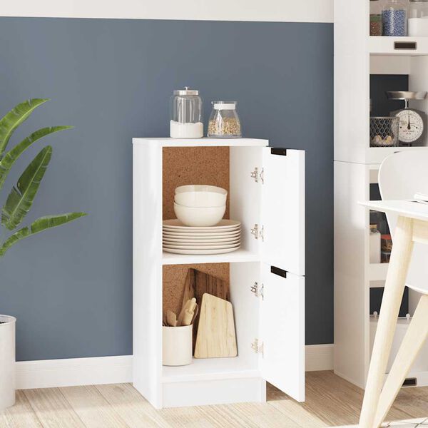 vidaXL Szafka, biała, 30x30x70 cm, materiał drewnopochodny