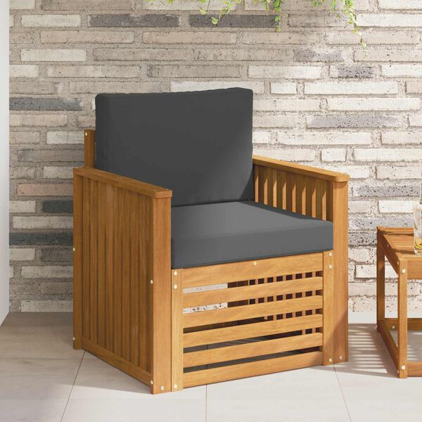 vidaXL Zestaw sof na zewnątrz z poduszką Naturalny 71 x 63 x 73 cm