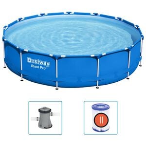 Bestway Basen Steel Pro ze stelażem, 396x84 cm